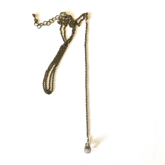 Urban Outfitters Gem Drop Lariat Necklace - Picture 2 of 3